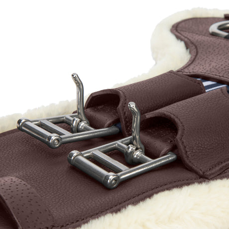 Shires Velociti Lusso Elite Short Stud Girth #colour_havana
