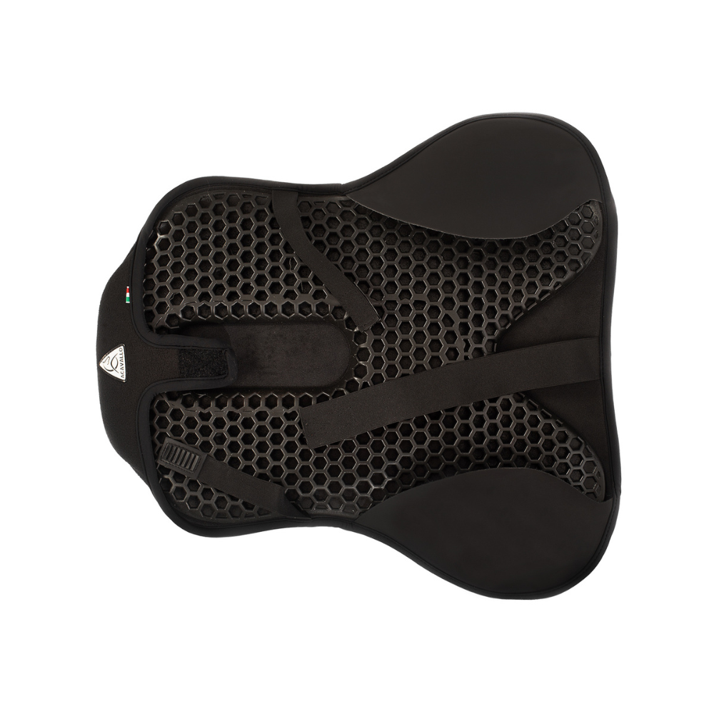 Acavallo Ortho-Coccyx Seat Saver Jumping Classic Gel-In Dri-Lex 20mm #colour_black