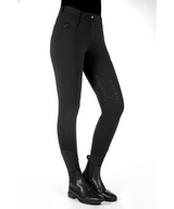 HKM Ladies Silicone Full Seat Heating Riding Breeches -Comfort- Style #colour_black