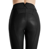 Montar MoZida Refined Gun Metal Crystals Full Grip Breeches #colour_black