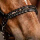 Waldhausen X-Line Leather Halter Crystal #colour_black-grey