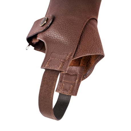 Shires Moretta Ladies Leather Gaiters #colour_chestnut