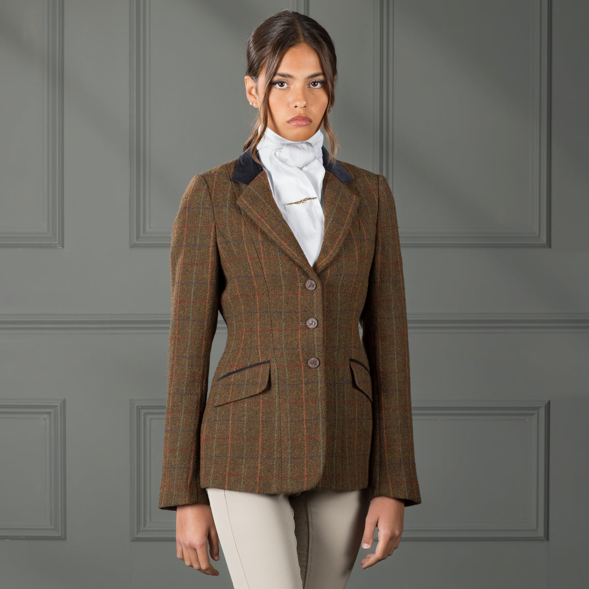 Shires Aubrion Saratoga Ladies Jacket #colour_rust-check