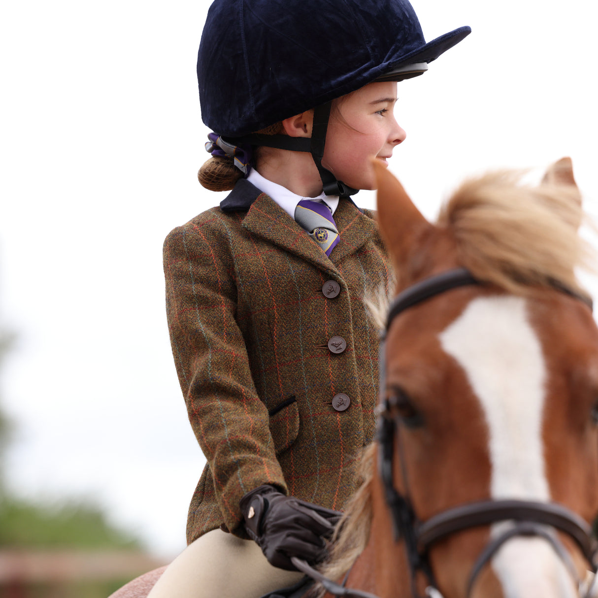 Shires Aubrion Saratoga Children's Jacket #colour_rust-check