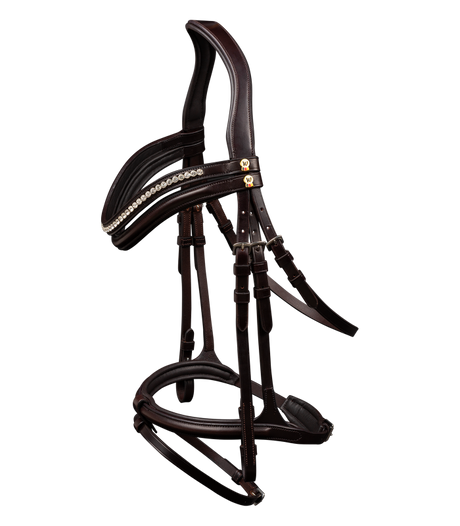 Waldhausen S-Line Harmony Snaffle Bridle #colour_brown