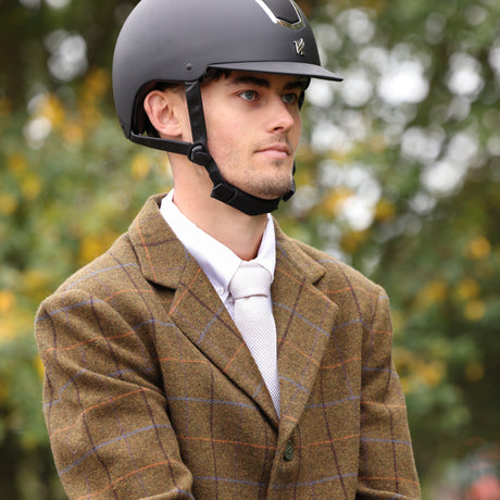 Shires Aubrion Men's Saratoga Jacket #colour_oak-brown-check