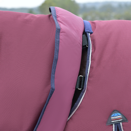 Weatherbeeta Comfitec Essential 50G Detach-A-Neck Turnout #colour_burgundy-navy