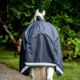 Horseware Ireland Rambo 1680D 200g Wug Turnout Rug #colour_navy-hunter-green-silver