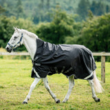 Horseware Ireland Rambo Wug Turnout Lite 50g #colour_black-thunderstorm-grey-silver