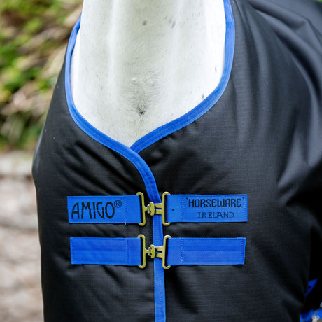 Horseware Ireland Amigo Ripstop 900D Plus 0g Pony Turnout Rug #colour_black-classic-blue