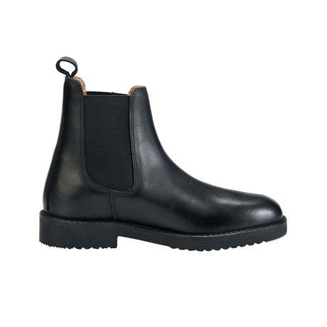 Equestro Unisex Ankle Boots With Non-Slip Rubber Sole #colour_black