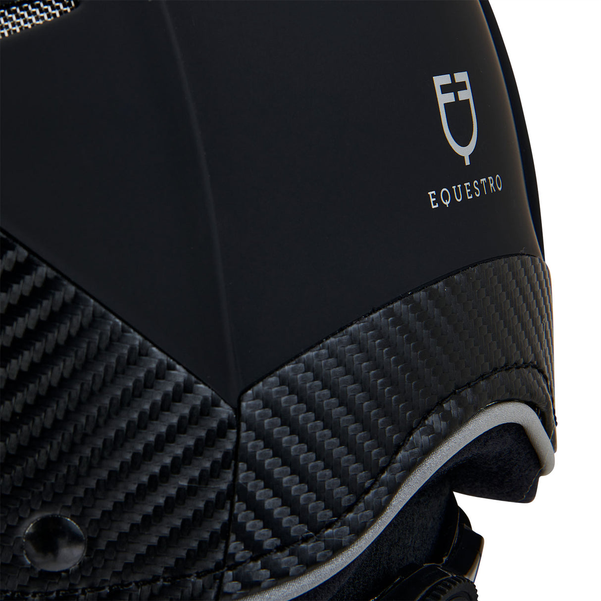 Equestro Ultra Light Helmet In Durable Plastic #colour_black