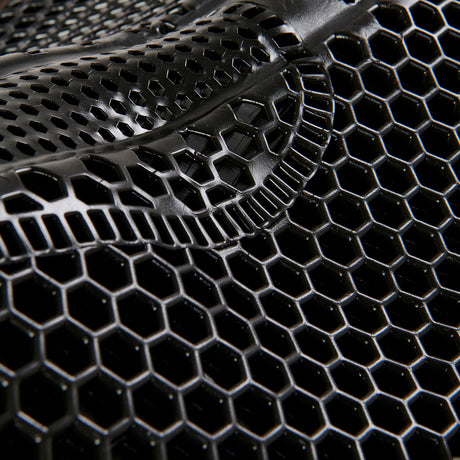 Acavallo Gel Ns Hexagonal Microfleece Flat #colour_black-brown