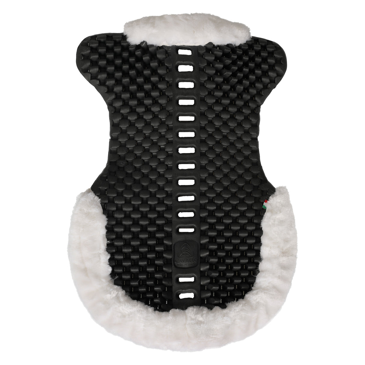 Acavallo Pad Piuma-FS Respira-FS Cut-Out Eva Front & Rear Riser #colour_white