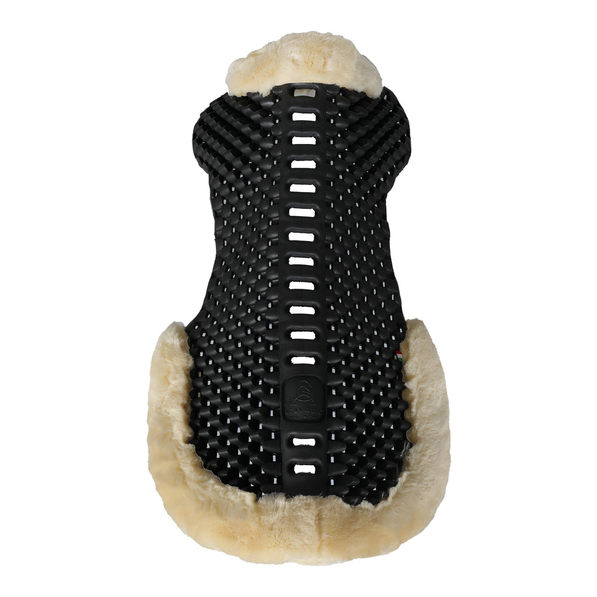 Acavallo Pad Piuma-FS Respira-FS Cut-Out Eva Front & Rear Riser #colour_natural