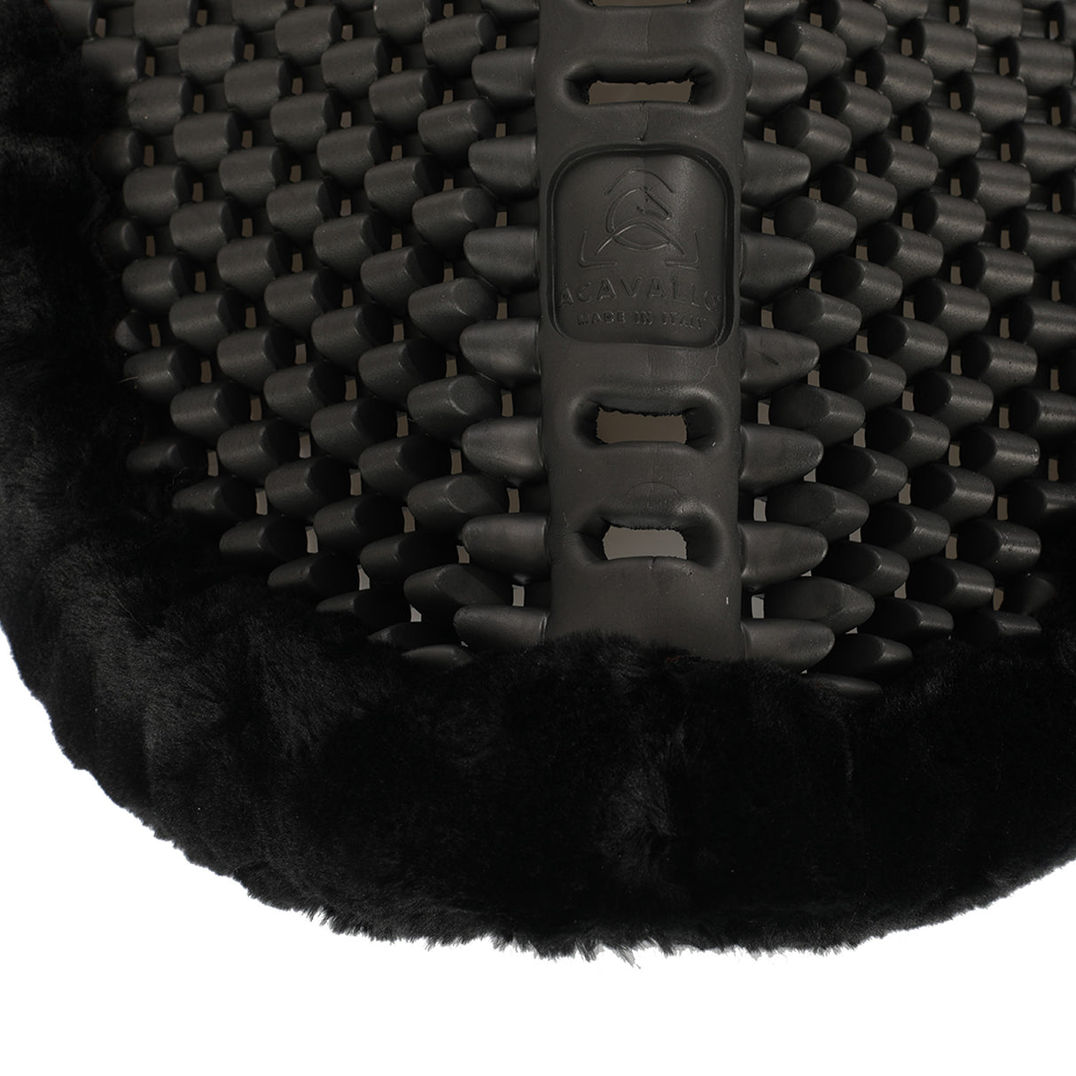 Acavallo Pad Piuma-FS Respira-FS Cut-Out Eva Front & Rear Riser #colour_black