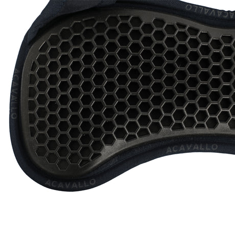 Acavallo Pad MF WFS Suede Hexagonal Gel Front Riser #colour_blue