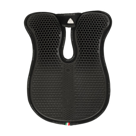 Acavallo Pad MF WFS Suede Hexagonal Gel Front Riser #colour_black