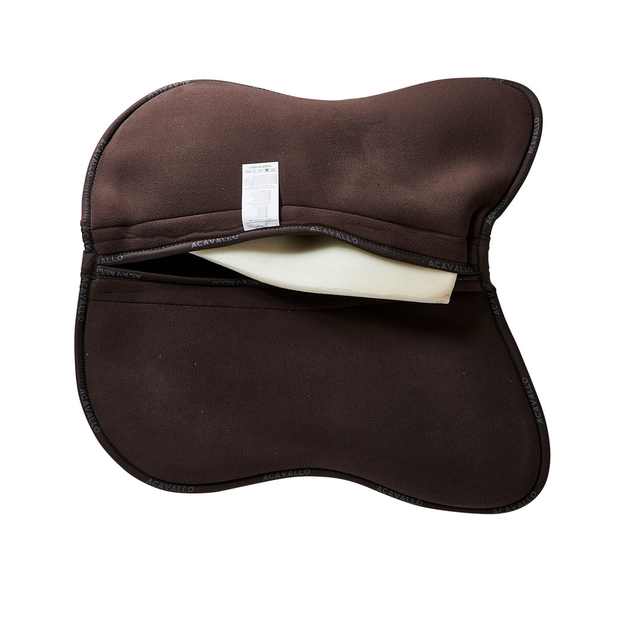 Acavallo Pad MF HPS CW-CS Suede Grip Gel Flat Configurable Pocket #colour_brown