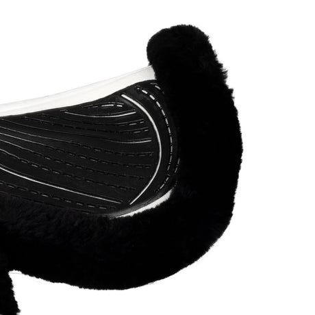 Acavallo Saddle Pad JS-S CW-CS Cut-Out Numnah Twin Sided Gel Grip #colour_white-black