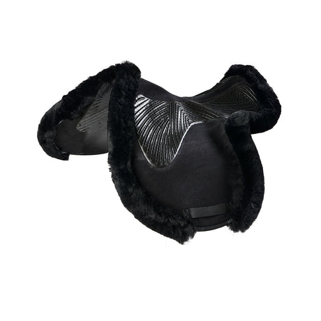 Acavallo Saddle Pad JS-S CW-CS Cut-Out Numnah Twin Sided Gel Grip #colour_black-black