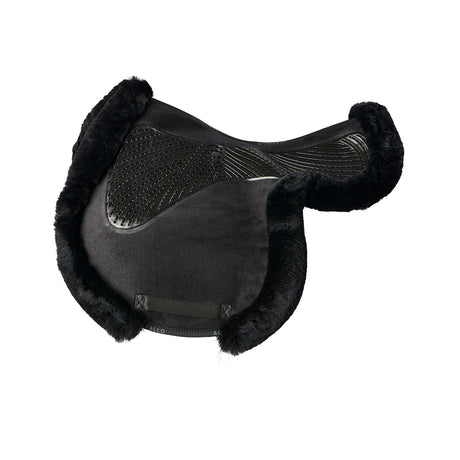 Acavallo Saddle Pad JS-S CW-CS Cut-Out Numnah Twin Sided Gel Grip #colour_black-black