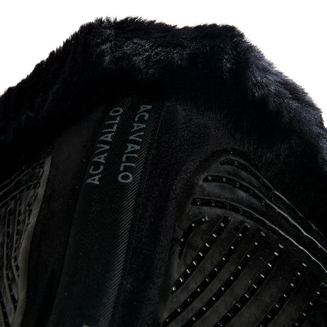 Acavallo Saddle Pad JS-S CW-CS Cut-Out Numnah Twin Sided Gel Grip #colour_black-black