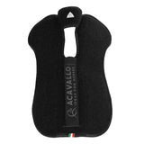 Acavallo Pad Piuma WFS Pocket Double Felt Rear Riser #colour_black