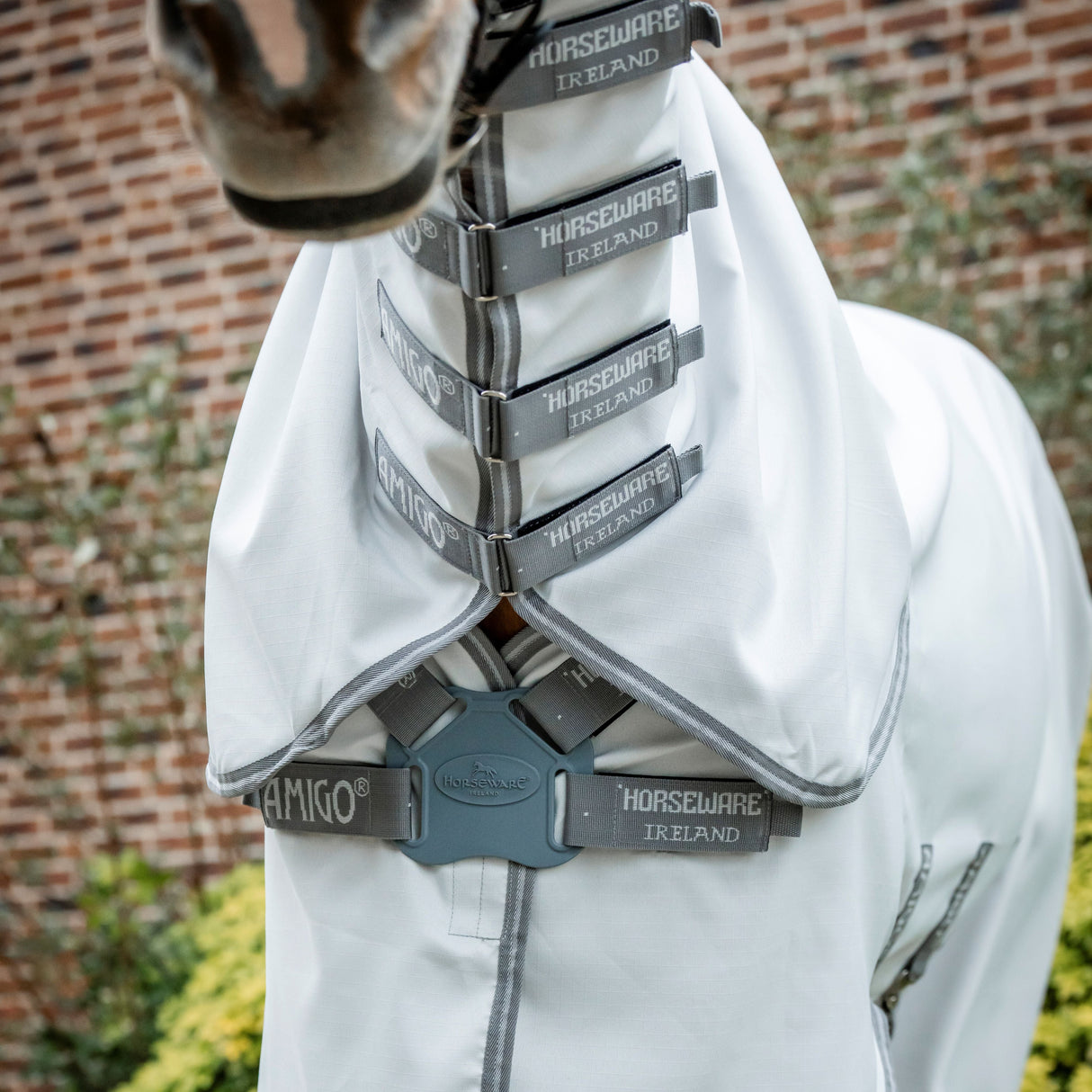 Horseware Ireland Amigo Ripstop Hoody #colour_silver-titanium-grey-silver