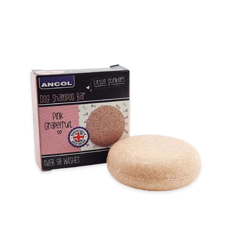 Ancol Little Stinkers Dog Shampoo Bar #colour_pink-grapefruit