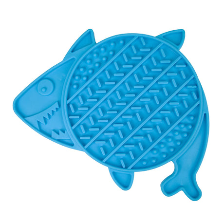 Ancol Orva Lick Shark Lick Mat #colour_blue