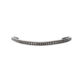 Equestro Leather Browband With Silver Clincher #colour_black