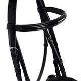 Leather dressage bridle