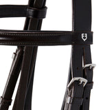 Leather dressage bridle