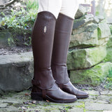 Brogini Vicenza Leather Tall Gaiters #colour_brown