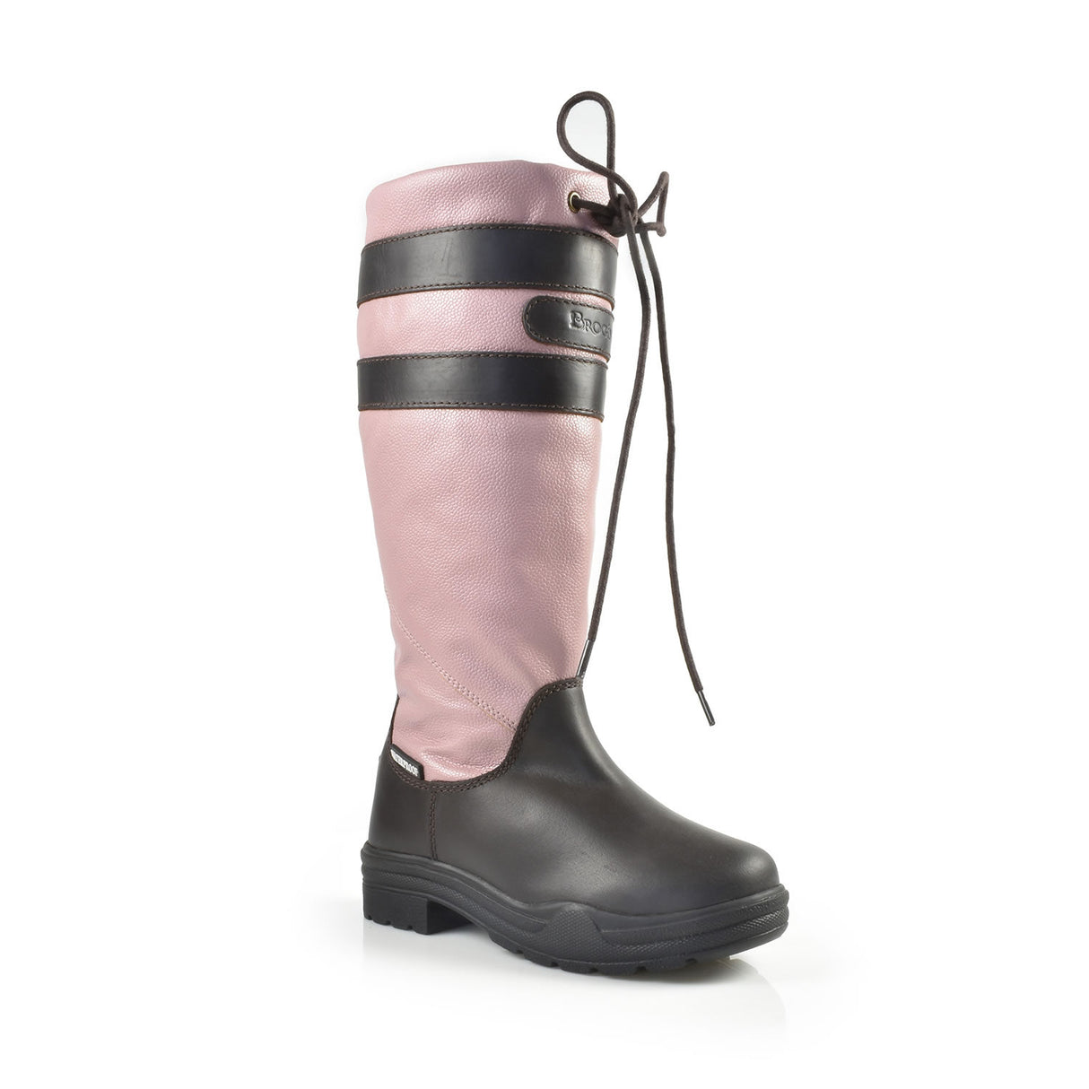 Brogini Longridge Piccino Yr Kids Country Boots #colour_pink