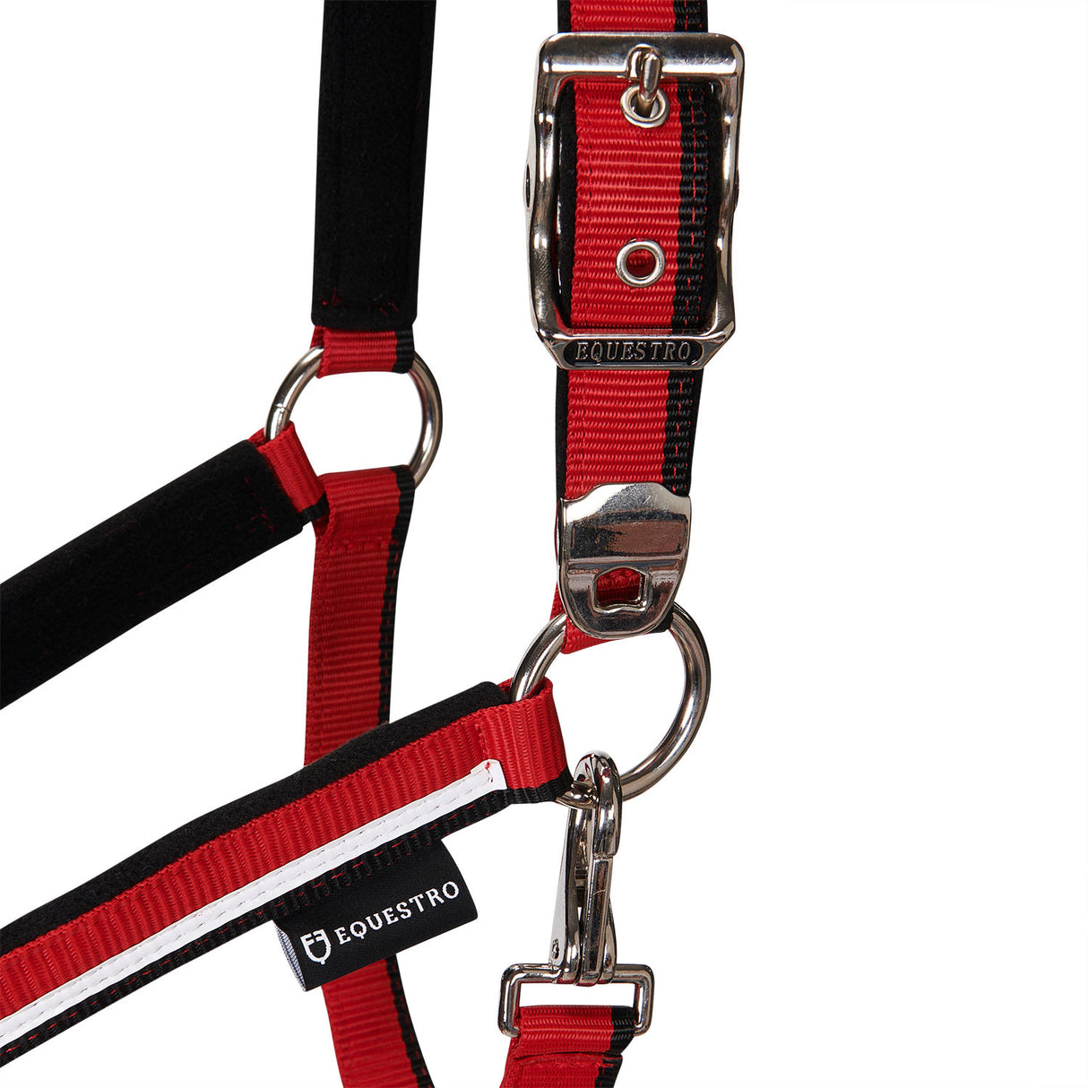 Halter with fleece padding and snap hook