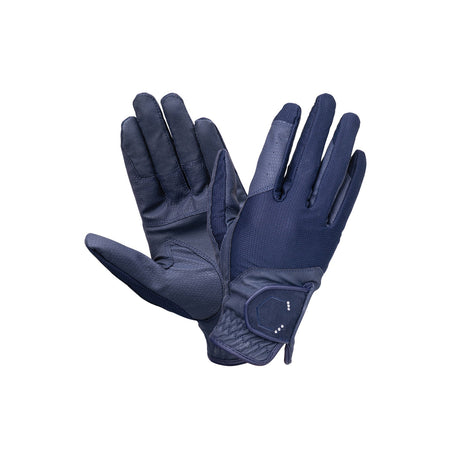 Coldstream Blakelaw Diamante Riding Gloves Navy/silver
