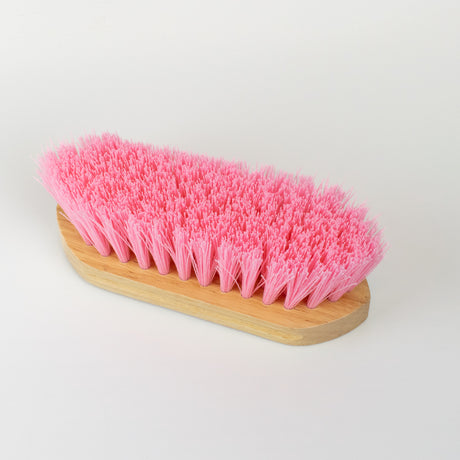 GS Equestrian & Country Wooden Dandy Brush #colour_pink