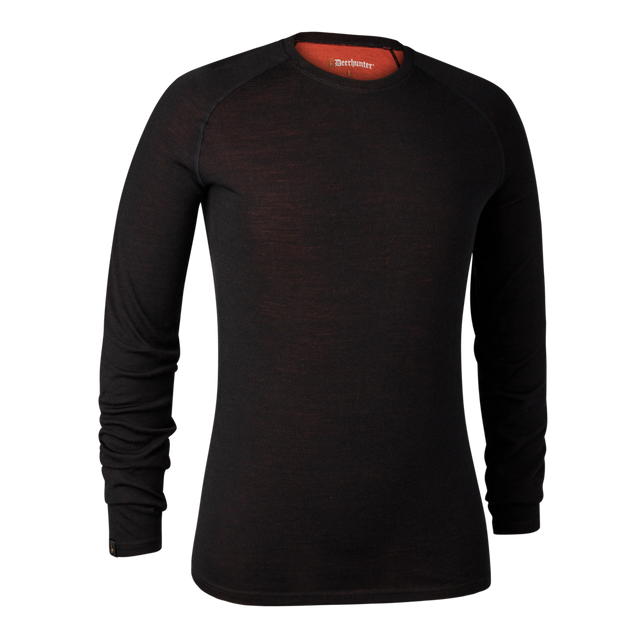 Deerhunter Men's Quinn Merino Undershirt #colour_black-oak