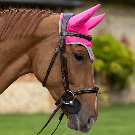 Woof Wear Hi Vis Noise Cancelling Fly Veil #colour_hi-vis-pink