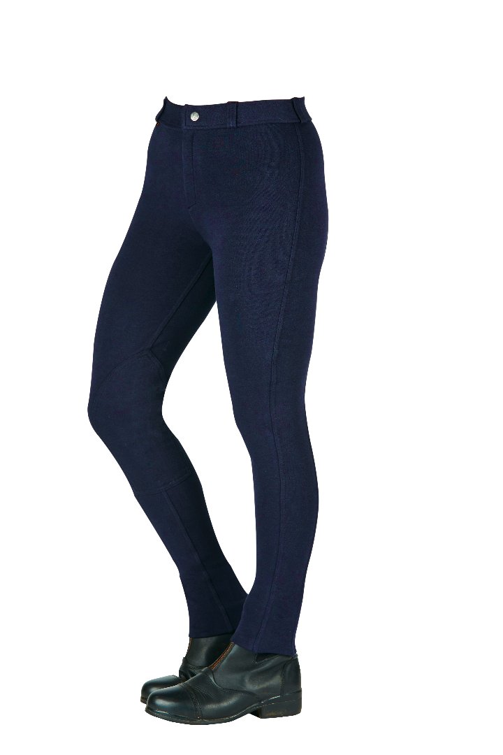 Mackey Equisential Children's Cotton Jodhpurs #colour_navy