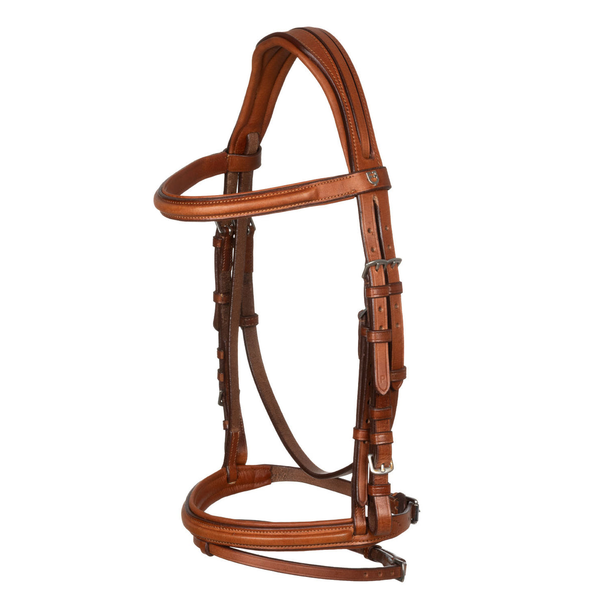 Jumping leather English bridle