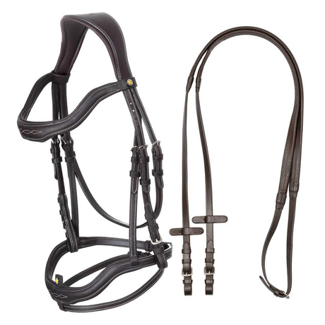 Soft leather stitched bridle