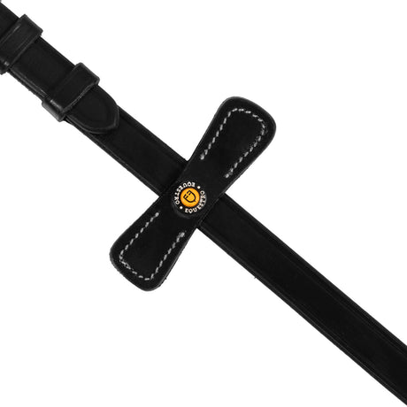 Leather solid grip reins with stoppers
