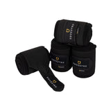 Breathable fleece bandages with elastic