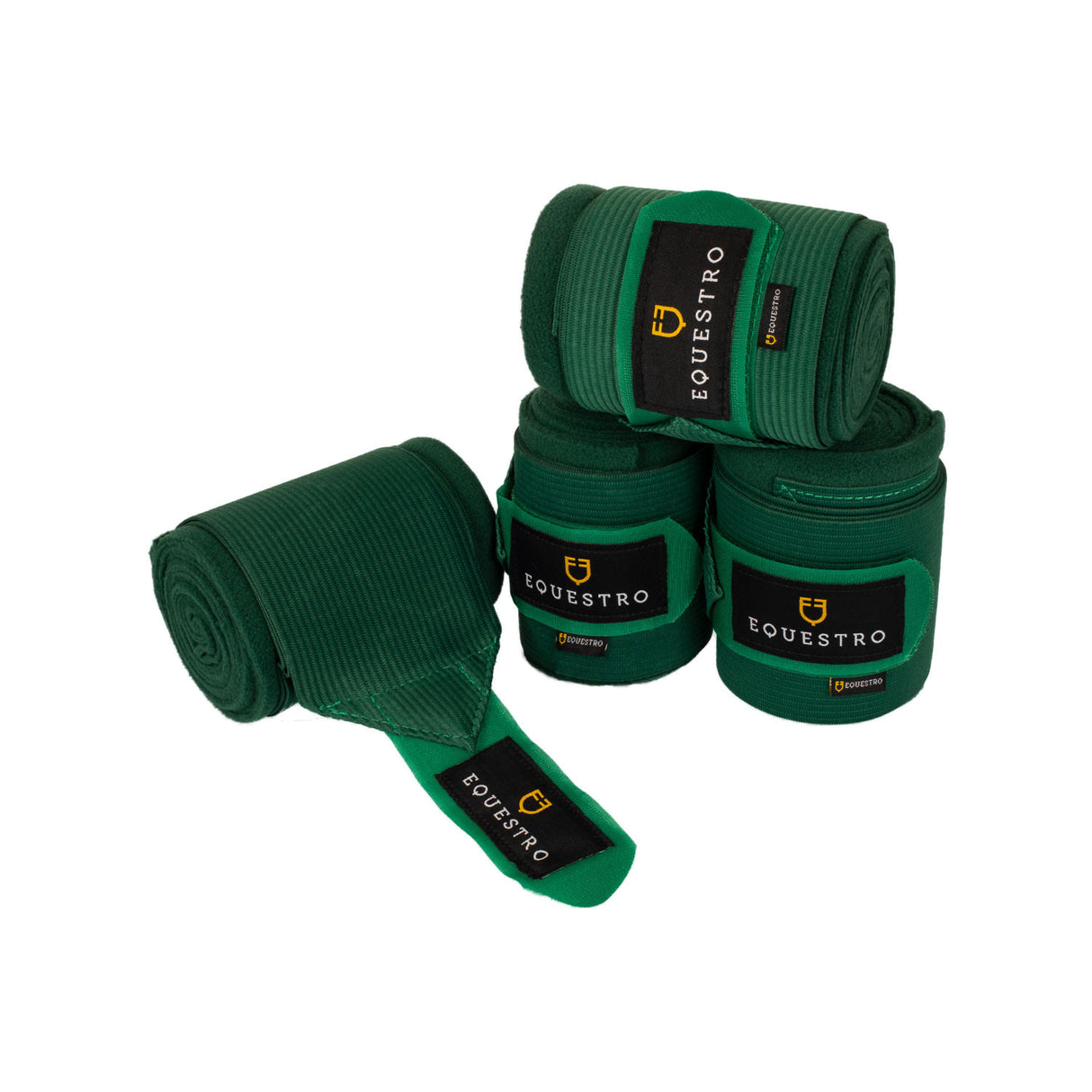 Breathable fleece bandages with elastic