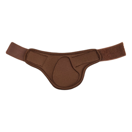 Equestro Neoprene Fetlock Boots Velcro Closure #colour_brown