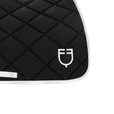 Jumping saddle pad technical fabric with logo