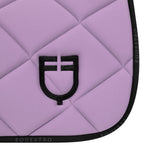 Jumping saddle pad technical fabric with logo